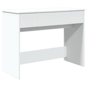 vidaXL Toaletn&iacute; stolek se zrcadlem b&iacute;l&yacute; 100 x 45 x 76 cm