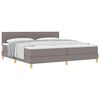 vidaXL Postel s boxspringem s pol&scaron;t&aacute;řem Taupe 200 x 200 cm textil