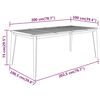 vidaXL Zahradn&iacute; stůl 200 x 100 x 75 cm masivn&iacute; ak&aacute;ciov&eacute; dřevo