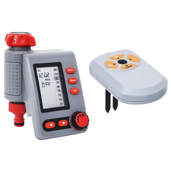 vidaXL Digitální zavlažovací hodiny s 1 výstupem a čidlem vlhkosti