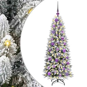vidaXL Uměl&yacute; v&aacute;nočn&iacute; stromeček B&iacute;l&aacute; 120 cm PVC, plast, ocel a PE