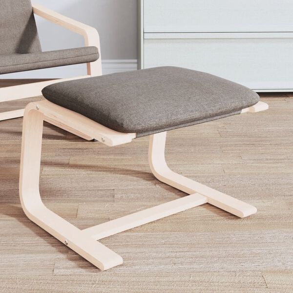 vidaXL Podnožka taupe 51 x 41 x 40 cm textil