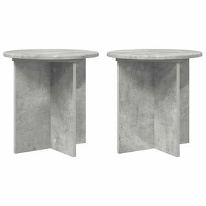 vidaXL Stojan na rostliny 2 pcs Betonově &scaron;ed&aacute; 40 x 40 x 40 cm