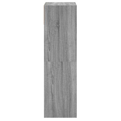 vidaXL Botník šedý sonoma 60 x 34 x 116 cm kompozitní dřevo