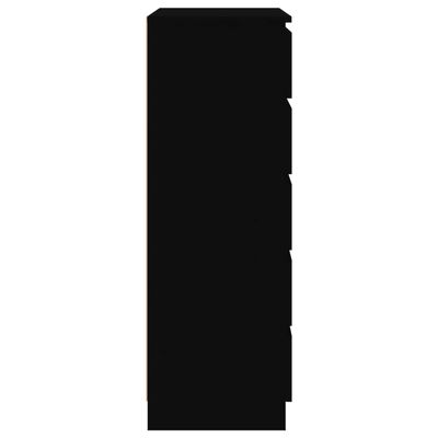 vidaXL Zásuvková skříňka černá 60 x 36 x 103 cm kompozitní dřevo