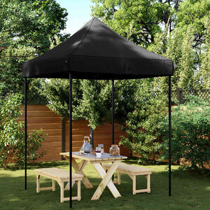 vidaXL Skl&aacute;dac&iacute; party stan pop-up čern&yacute; 200 x 200 x 306 cm