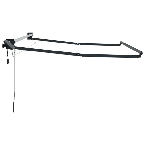 vidaXL Elektrick&yacute; skl&aacute;dac&iacute; r&aacute;m mark&yacute;zy Antracit 4 &times; 3 m Hlin&iacute;k