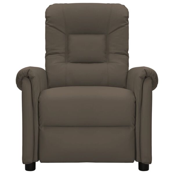 vidaXL Elektrické masážní křeslo šedé umělá kůže