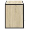 vidaXL TV skř&iacute;ňka dub sonoma 100 x 31 x 39,5 cm kompozitn&iacute; dřevo a kov