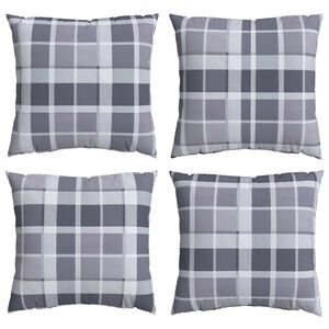 vidaXL Venkovn&iacute; pol&scaron;t&aacute;ř 4 ks Textil &Scaron;ed&aacute; kostka 50 x 50 cm