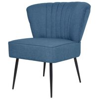 vidaXL Koktejlová židle modrá textil