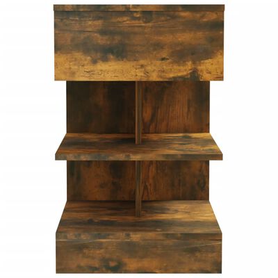 vidaXL Noční stolek kouřový dub 40 x 35 x 65 cm kompozitní dřevo