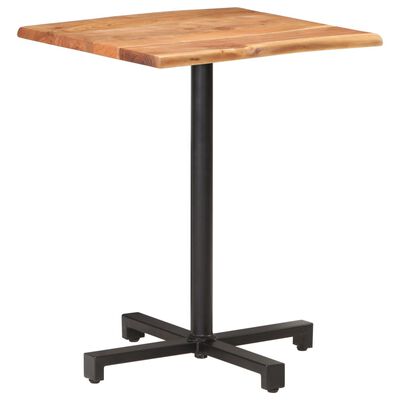 vidaXL Bistro stolek s živými hranami 60 x 60 x 75 cm masivní akácie