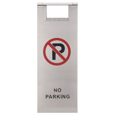 vidaXL Skládací cedule zákaz parkování nerezová ocel
