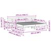 vidaXL R&aacute;m postele s čelo Hněd&aacute; 200 x 200 cm Masivn&iacute; borov&eacute; dřevo