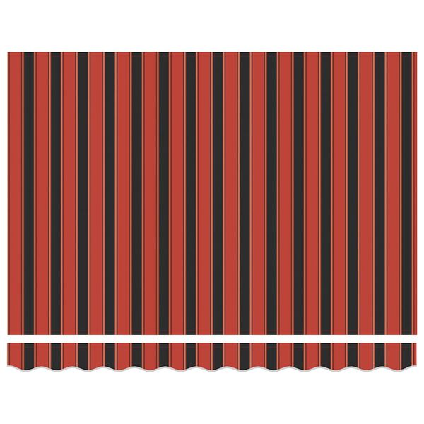 vidaXL Zatahovac&iacute; mark&yacute;za oranžov&aacute; a hněd&aacute; 3,5 x 2,5 m textil a hlin&iacute;k