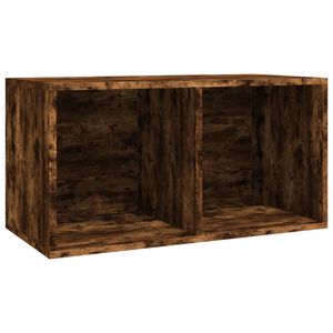 vidaXL &Uacute;ložn&yacute; box na LP desky kouřov&yacute; dub 71x34x36 cm kompozitn&iacute; dřevo