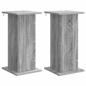 vidaXL Stojan na rostliny 2 pcs &Scaron;ed&aacute; sonoma 30,5 x 30 x 60,5 cm