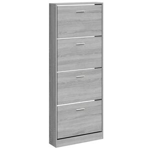 vidaXL Botn&iacute;k &scaron;ed&yacute; sonoma 59x17x150 cm kompozitn&iacute; dřevo