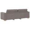 vidaXL Pohovka 3 pcs Taupe 221 x 80 x 80 cm Lněn&aacute; směs