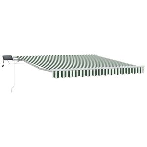 vidaXL Stahovac&iacute; mark&yacute;za Zelen&aacute; a b&iacute;l&aacute; 350 x 250 cm L&aacute;tka a hlin&iacute;k