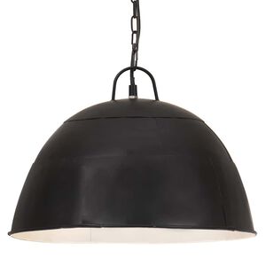 vidaXL Industri&aacute;ln&iacute; z&aacute;věsn&eacute; sv&iacute;tidlo 25 W čern&eacute; kulat&eacute; 41 cm E27