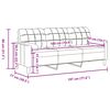 vidaXL 3místná pohovka s polštáři tmavě šedá 180 cm samet