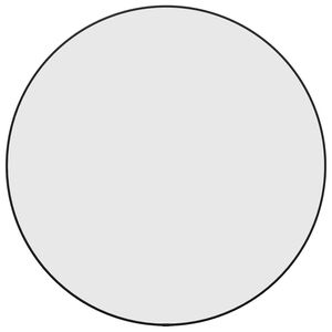 vidaXL N&aacute;stěnn&eacute; zrcadlo čern&eacute; &Oslash; 60 cm kulat&eacute;