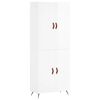 vidaXL Skř&iacute;ň highboard leskl&aacute; b&iacute;l&aacute; 69,5 x 34 x 180 cm kompozitn&iacute; dřevo