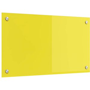 vidaXL Kuchyňská zástěna Žlutá 70 x 40 x 0,6 cm tvrzené sklo