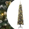 vidaXL Uměl&yacute; v&aacute;nočn&iacute; stromeček Zelen&aacute; 180 cm PVC, plast a ocel
