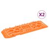 vidaXL Vypro&scaron;ťovac&iacute; desky 2 ks oranžov&eacute; 107 x 31 x 7 cm nylon