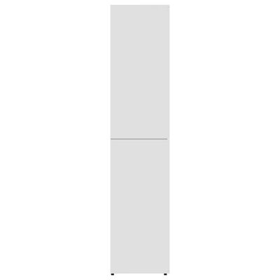 vidaXL Botník bílý 80 x 39 x 178 cm dřevotříska