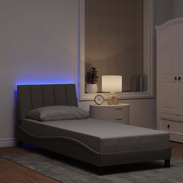 vidaXL R&aacute;m postele bez matrac&iacute; Hanko taupe 80x200 cm textil