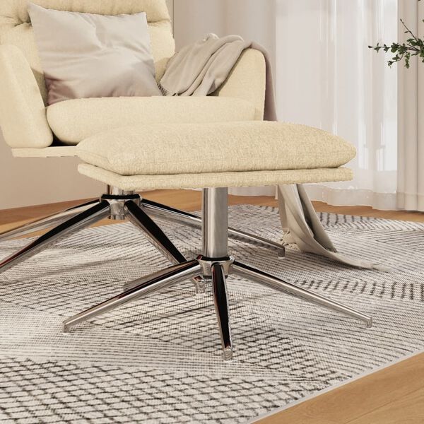 vidaXL Podnožka kr&eacute;mov&aacute; 60x60x35 cm textil