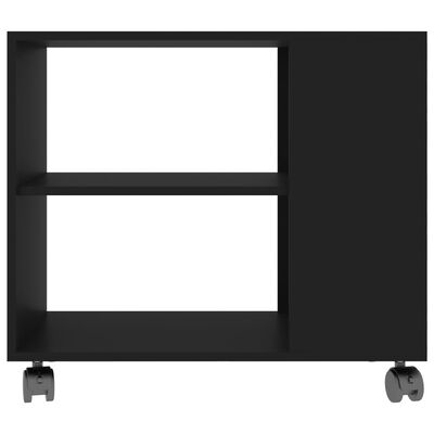 vidaXL Odkládací stolek černý 70 x 35 x 55 cm kompozitní dřevo