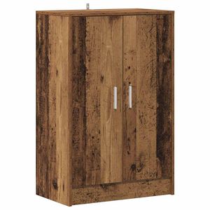 vidaXL Botn&iacute;k old wood 60 x 35 x 92 cm kompozitn&iacute; dřevo