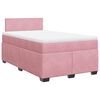vidaXL Box spring postel s matrac&iacute; růžov&aacute; 120x190 cm samet