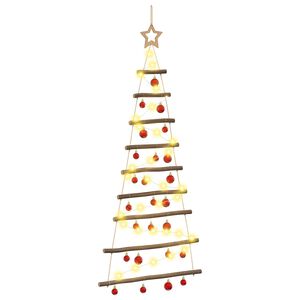 vidaXL Z&aacute;věsn&yacute; v&aacute;nočn&iacute; stromeček s baňkami 120 cm 50 LED Tepl&aacute; b&iacute;l&aacute;