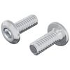 vidaXL Hlavov&yacute; z&aacute;mkov&yacute; &scaron;roub 2 pcs Stř&iacute;brn&aacute; M6 x 15 mm Ocel