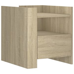 vidaXL Nočn&iacute; stolek dub sonoma 45 x 50 x 50 cm kompozitn&iacute; dřevo