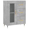vidaXL Skř&iacute;ň highboard betonově &scaron;ed&aacute; 69,5x34x180 cm kompozitn&iacute; dřevo