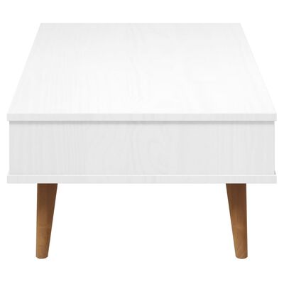 vidaXL Konferenční stolek MOLDE bílý 100 x 55 x 31 cm masivní borovice