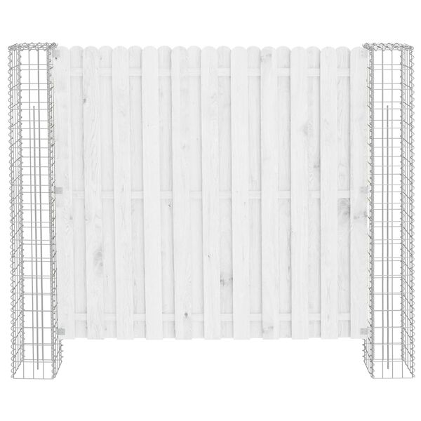 vidaXL Plotov&yacute; sloupek. 2 pcs Stř&iacute;brn&aacute; 20 x 20 x 190 cm kov