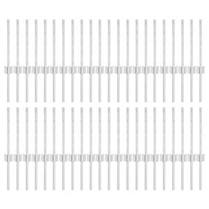 vidaXL Zabudovan&yacute; plotov&yacute; sloupek 44 pcs Stř&iacute;brn&aacute; 80 cm