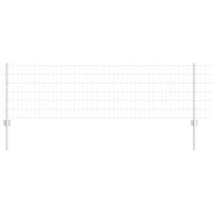 vidaXL Plot s sloupkem Stř&iacute;brn&aacute; 0,6 x 10 m Ocel
