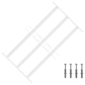 vidaXL Bezpečnostn&iacute; mř&iacute;ž na okna se 3 př&iacute;čkami 43-74 cm