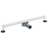 vidaXL 360&deg; odtok na sprchu s slim modelem Stř&iacute;brn&aacute; 70 cm