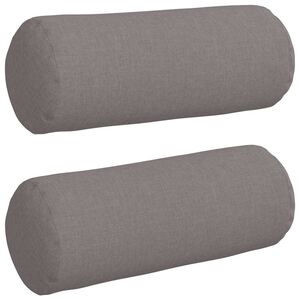 vidaXL Pol&scaron;t&aacute;ře 2 pcs Taupe &Oslash; 15 x 40 cm textil