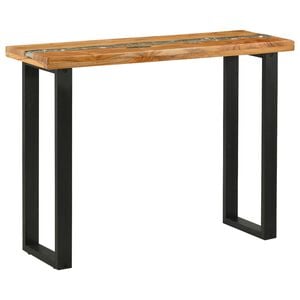 vidaXL Konzolov&yacute; stolek Hněd&aacute; 100 x 35 x 75 cm Pevn&eacute; teakov&eacute; dřevo